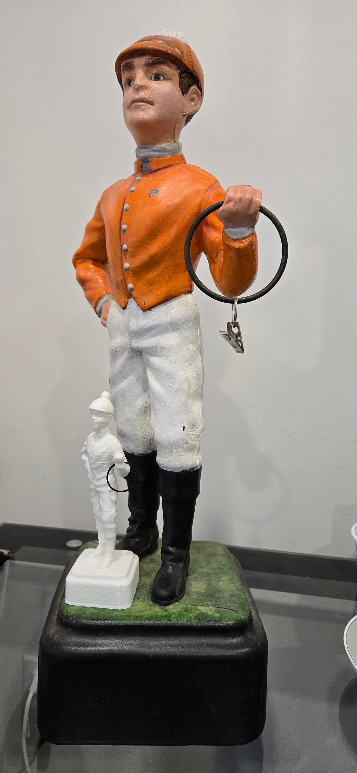 Scanned Jockey with 3D printed version